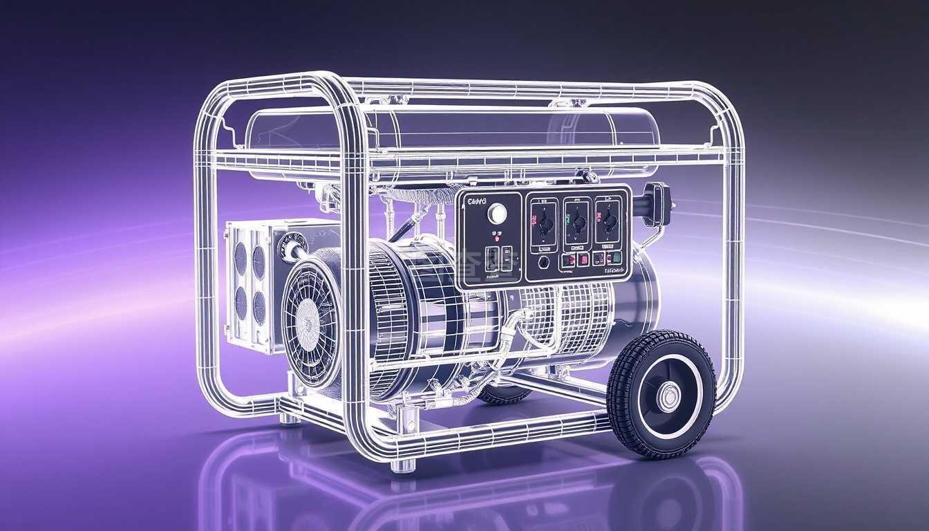 轮廓便携式汽油发电机 轻巧动力，随行赋能